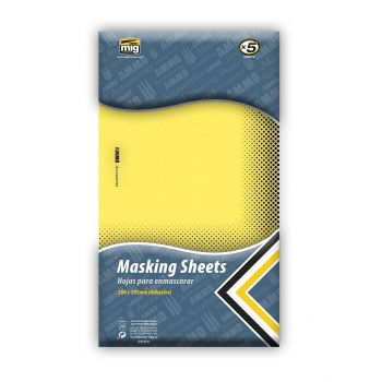Mig - Masking Sheets 5 Pcs (280mm X 195mm) (2/20) * - MIG8043