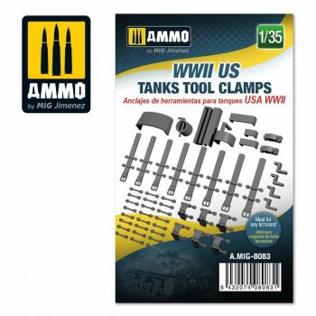 Mig - 1/35 Wwii Us Tanks Tool Clamps - MIG8083