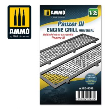 Mig - 1/35 Panzer Iii Engine Grilles Universal - MIG8088