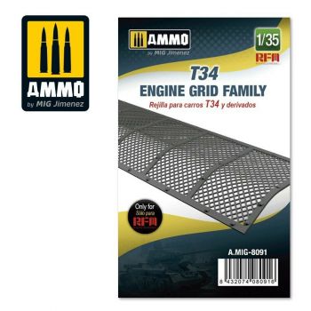 Mig - 1/35 T34 Engine Grid Family - MIG8091