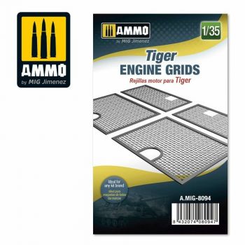 Mig - 1/35 Tiger Engine Grids - MIG8094