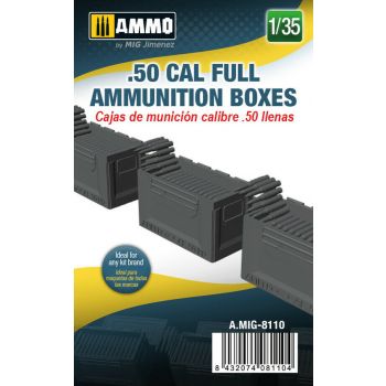 Mig - 1/35 .50 Cal Full Ammunition Boxes (1/21) * - MIG8110
