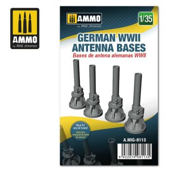 Mig - 1/35 German Wwii Antenna Bases (3/21) *