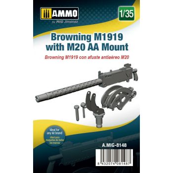 Mig - 1/35 Browning M1919 With M20 Aa Mount (7/21) *mig8148
