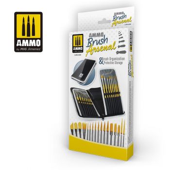 Mig - Brush Arsenal - Brushorganizer En Protective Storage (8/21) *mig8580