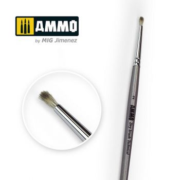 Mig - Ammo Drybrush No. 2 Technical Brush (10/21) *mig8700