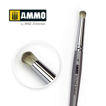 Mig - Ammo Drybrush No. 8 Technical Brush (10/21) *mig8703