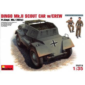Miniart - Dingo Mk Ii  Pz.kpfw.mk 1 202e W/crew (Min35074)