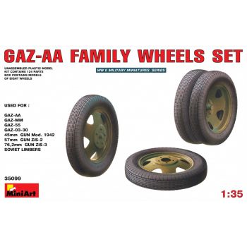 Miniart - Gaz-aa Family  Wheels Set (Min35099)