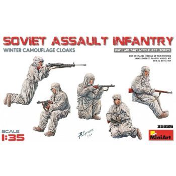 Miniart - Soviet Assault Infantry Winter Camo Cloaks (Min35226)