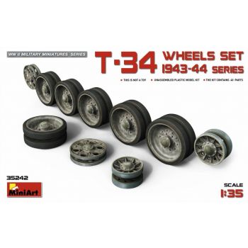 Miniart - T-34 Wheels Set. 1943-44 Series (Min35242)
