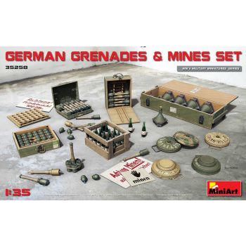 Miniart - German Grenades & Mines Set (Min35258)