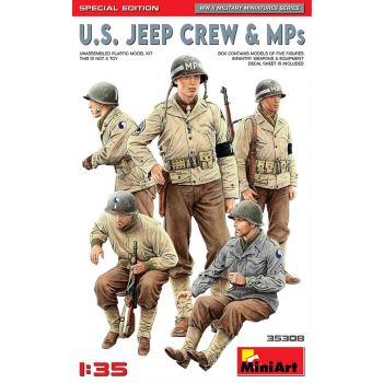 Miniart - 1/35 U.s. Jeep Crew En Mps. Spec. Edition - MIN35308