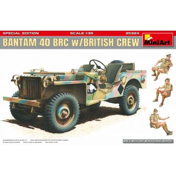 Miniart - Bantam 40 Brc W/british Crew S.e. 1:35 (4/20) * - MIN35324