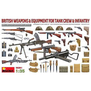 Miniart - 1/35 British Weapons En Equipment F. Tank Crew (6/21) *min35361