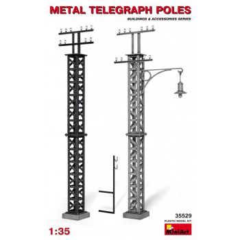 Miniart - Metal Telegraph Poles (Min35529)