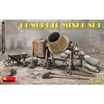 Miniart - Concrete Mixer Set (Min35593)