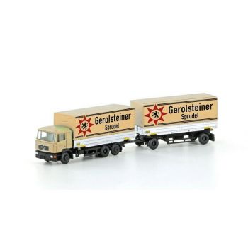 Minis - 1/160 Man F90 3-achs Koffer-hangerzug Gerolsteiner - MIS-LC4604