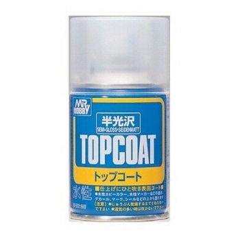 Mrhobby - Mr. Top Coat Semi-gloss Spray 86 Ml (Mrh-b-502)