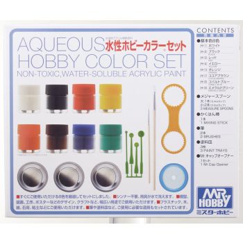 Mrhobby - Aqueous Hobby Color Set 8 X 10ml (Mrh-hs-30)