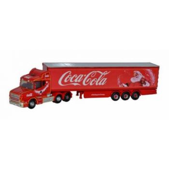 Oxford - Scania T Cab Box Trailer/coca Cola Xmas Ntcab007cc (9/20) * - OX130302