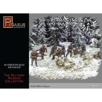 pegasus - 1/72 Russian Infantry in winter coats WW II