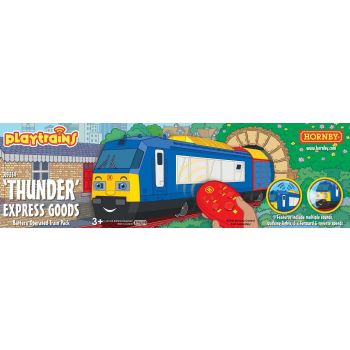 Playtrains - Thunder Express Goods Battery Op. Train Pack (9/21) * - PT-R9314