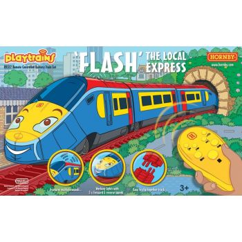 Playtrains - Flash The Local Express Battery Train Set (9/21) * - PT-R9332