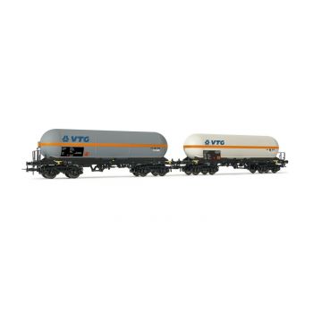 Rivarossi - Vtg 2-p 4-axle Gas Tank Wagon Transport Chloride V (12/21) * - RIV-HR6512
