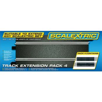 Scalextric - Track Extension Pack 4 4 X Standard Straights (Sc8526)