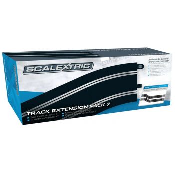 Scalextric - Track Ext. Pack 7 4 X 350mm Str. 4 X Radius 3 Curve 22.5° (Sc8556)