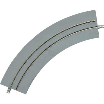 Tomytec - 4 Tram tracks, curved, Mini Curved,  with broad concrete bedding