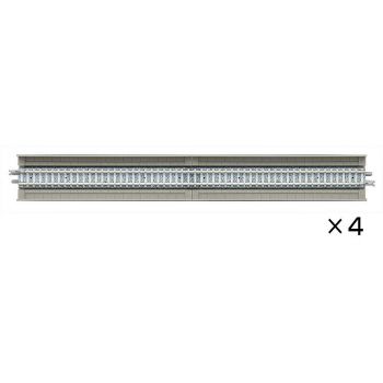 Tomytec - 4 Tracks, straight, in concrete viaduct bedding, each 280 mm