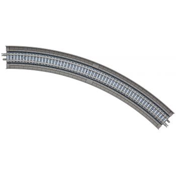 Tomytec - 4 Tracks, curved, in concrete viaduct bedding, 45°, r 345 mm