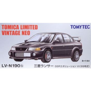 Tomytec - 1/64 Mitsubishi Lancer Gsr Ev Schwarz - TT972322