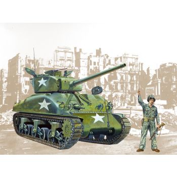 Italeri - M4 A1 Sherman 1:35 (Ita0225s)