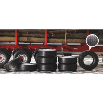 Italeri - Trailer Rubber Tyres (8x) 1:24 (Ita3890s)