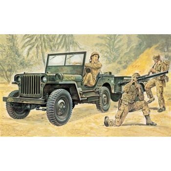 Italeri - Willys Mb Jeep With Trailer 1:35 (Ita0314s)