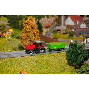 Faller - MF Tractor with trailer (WIKING)