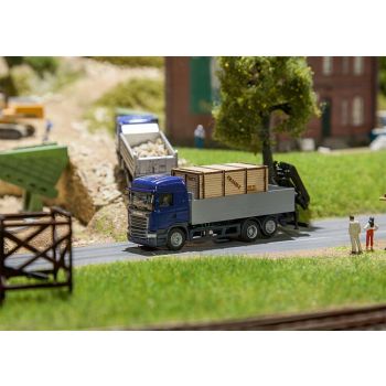 Faller - Lorry Scania R 13 HL Platform with wooden crate (HERPA)