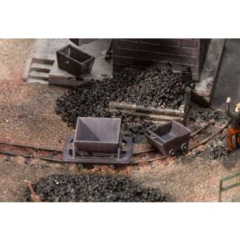 Faller - 2 Wagonnets et 2 Berlines pour H0e