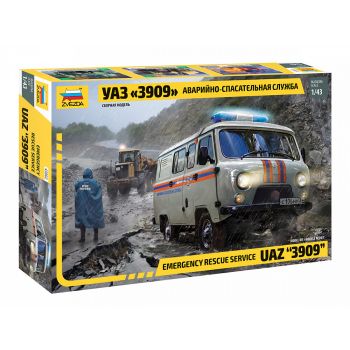 Zvezda - Uaz 3909 Emergency Rescue Service 1:43 - ZVE43002