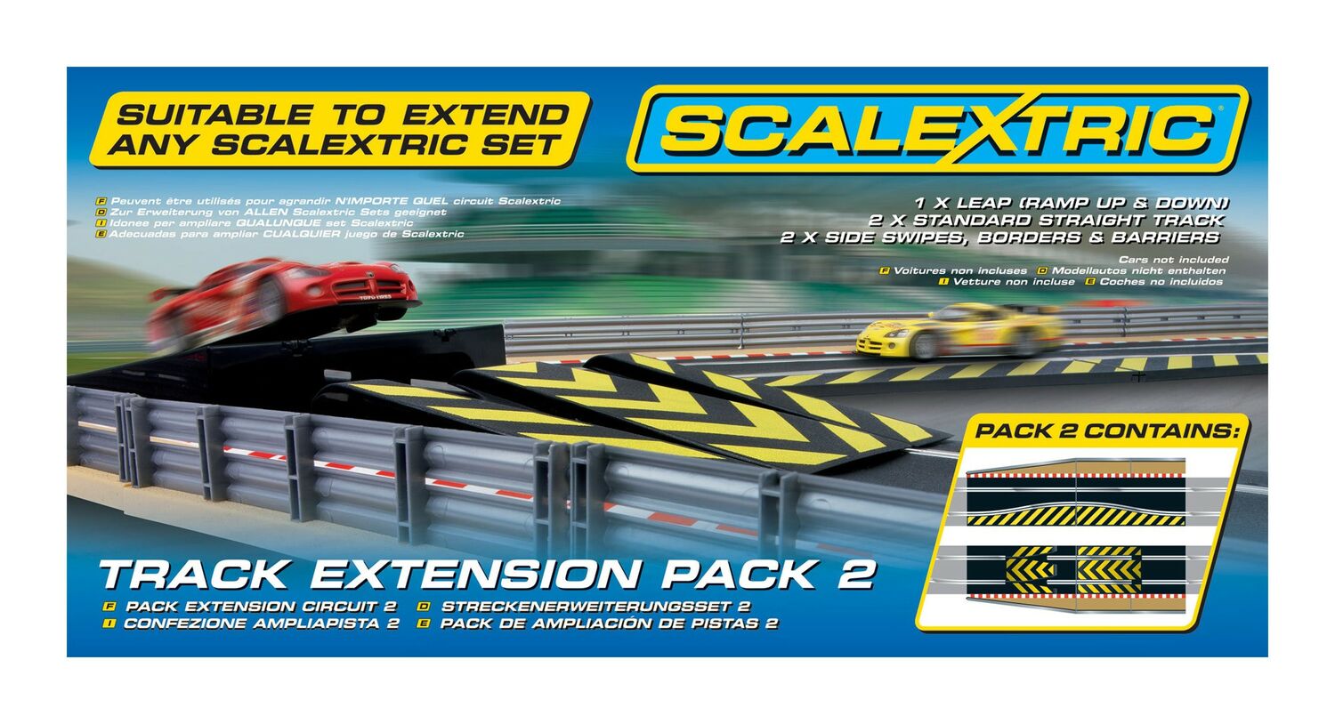 Scalextric Car Track Extension Pack 2 Leap & Chicane 